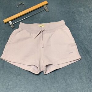 Sacre Sweat Wicking Shorts Womens XS Pink Fleece Lined Comfort Fit Logo Outdoor